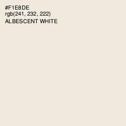 #F1E8DE - Albescent White Color Image
